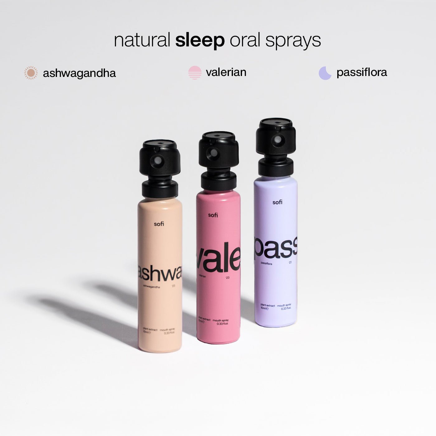 Sleep Now — Plant - Based Oral Spray Trio - sofi